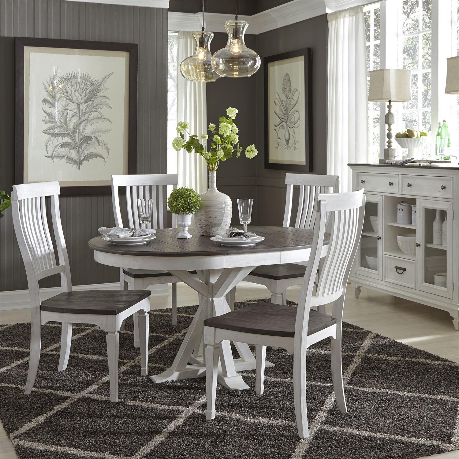 Allyson Park Round Dining Table & 4 Chairs,MISC.