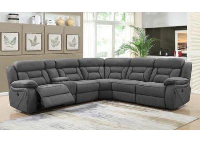 Image for Higgins Casual Grey Power Motion Sectional
