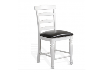 Image for Carriage House Ladder Back Upholstered Counter Chair (1/CN)