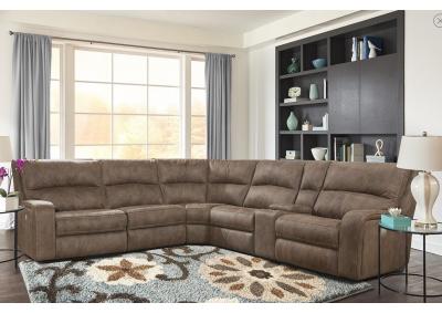 Image for Polaris Reclining Sectional - Kahlua 6 pc
