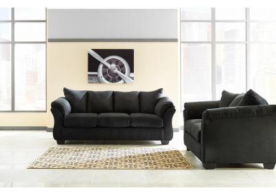 Image for CLEARANCE - Darcy Black Sofa and Loveseat