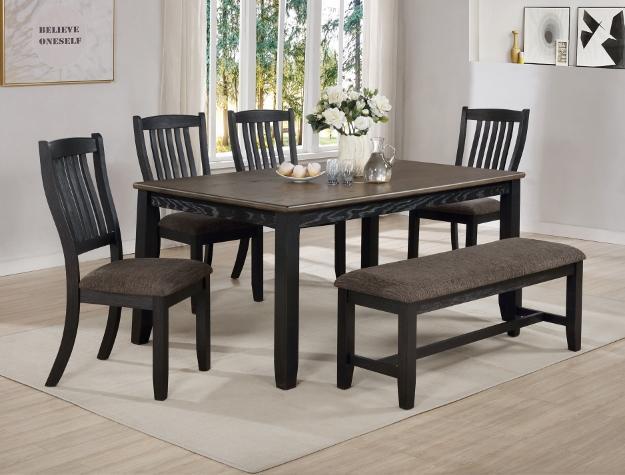 5pcs dining table 2142 Crownmark $816 Box of chairs (2) $230 Bench $157.jpg