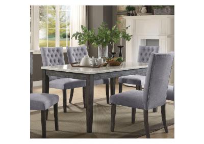 Image for 7 pcs dining table 70165 Acme $1,811 Box of chairs (2) $375