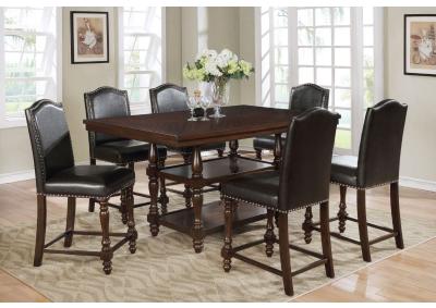 7 pcs dining table 2766 crown