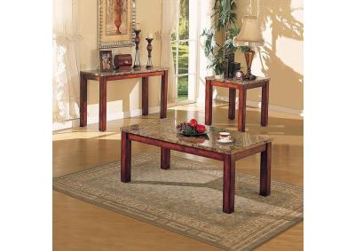 3pcs Coffee Table Set  Marble 07372 Acme SPECIAL