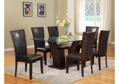 Image for Camelia Espresso Dining Set W/ 6 Chairs