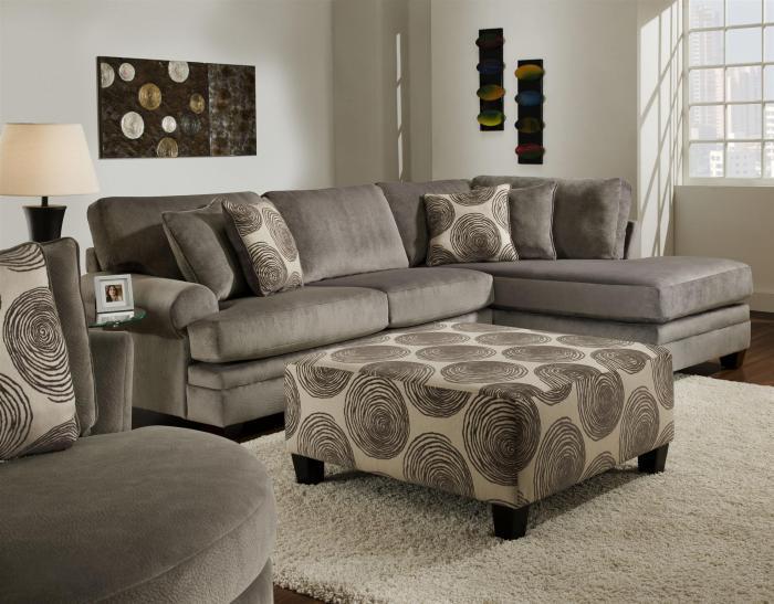 Groovy 2-Piece Chaise Sectional,Albany