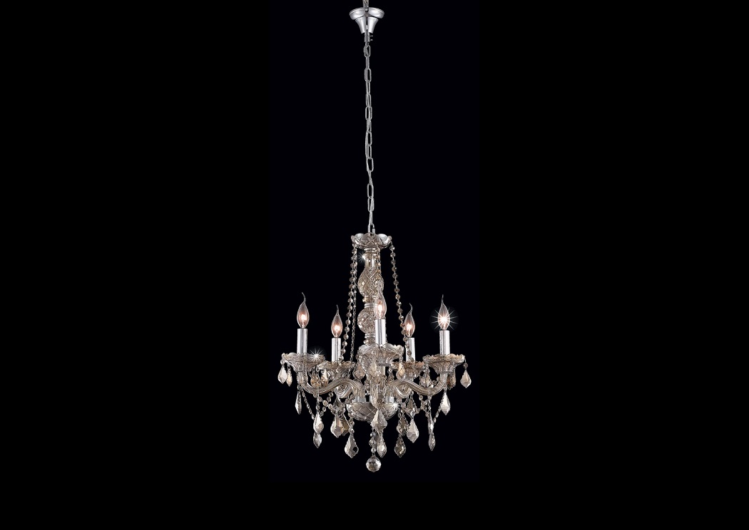 Verona Chandelier w/ Royal Cut Golden Teak Crystals,Elegant Lighting