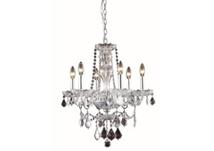 Image for Giselle Collection Chandelier Chrome Finish 6Lt