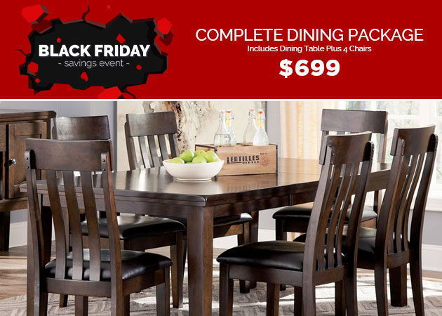 Black Friday Savings Event - Dining Room Set $699 - Visit Us Today!
