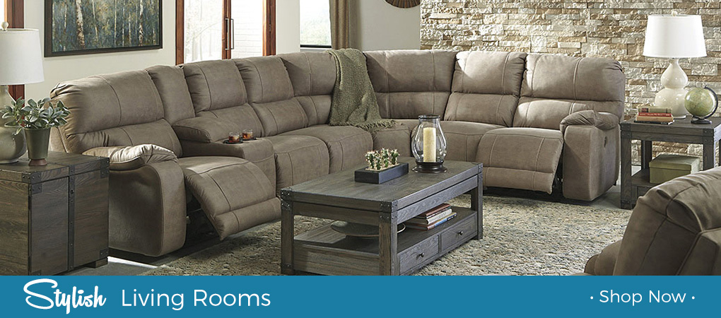 benchcraft reclining living room sectional