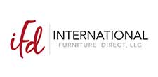 International Furniture Direct logo side ad