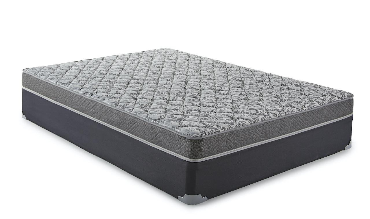 6.5" Firm All-Foam Factory Select Cover Twin Mattress with Foundation,MD Mattress