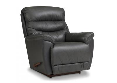 Image for Lazboy 10-502 Rocker Recliner LB1728-56 Leather Gray