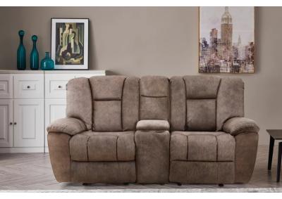 Image for 1017 Rocking Reclining Loveseat with Console 25793