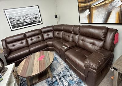 Image for Cheers 5156 Sectional Dark Brown 31828