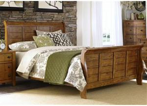 Image for 175 Grandpas Cabin Queen Sleigh Bed