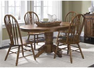 World Dining Pedestal Table W 4 Chairs, Old World Dining Room Furniture