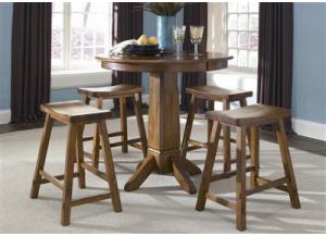 Image for 38 Creations II Pub Table w/4 Barstools