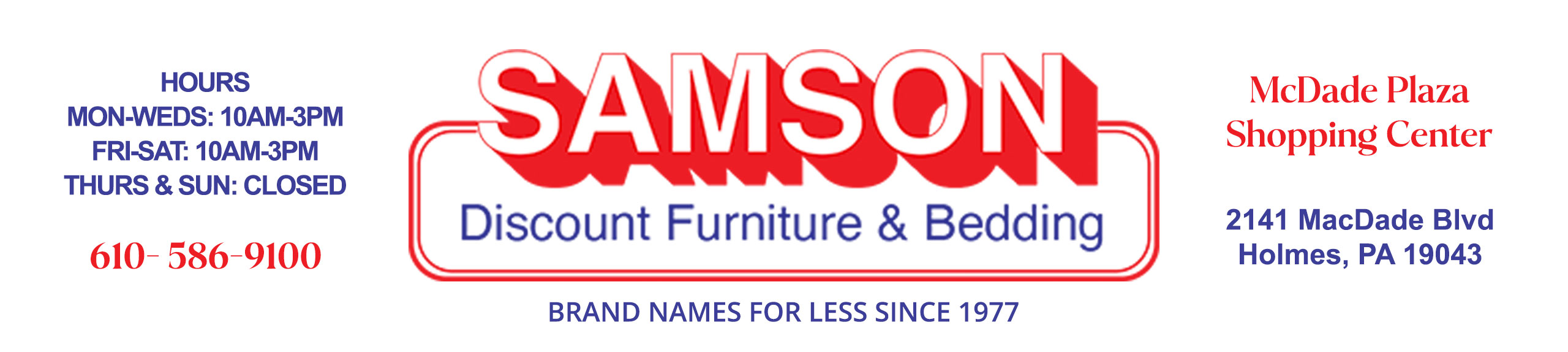 Samson Discount Furniture & Bedding