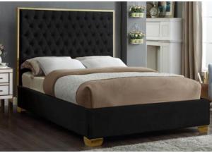 Image for Lexi Black w/Gold Trim Queen Bed 