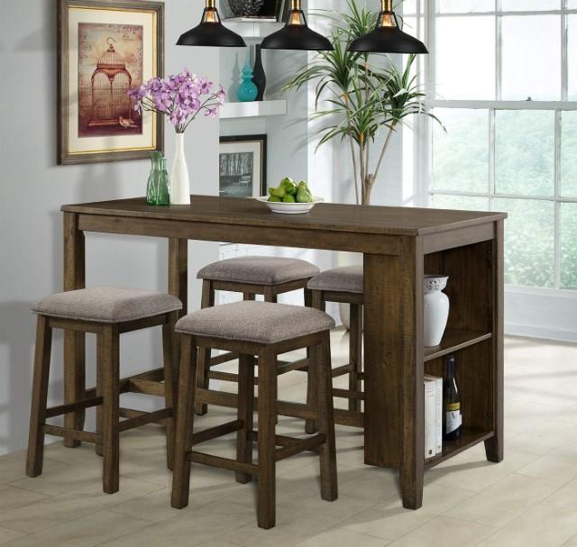 Santa Fe 5pc Counter Height Dining Set,Homelegance Dining Sets