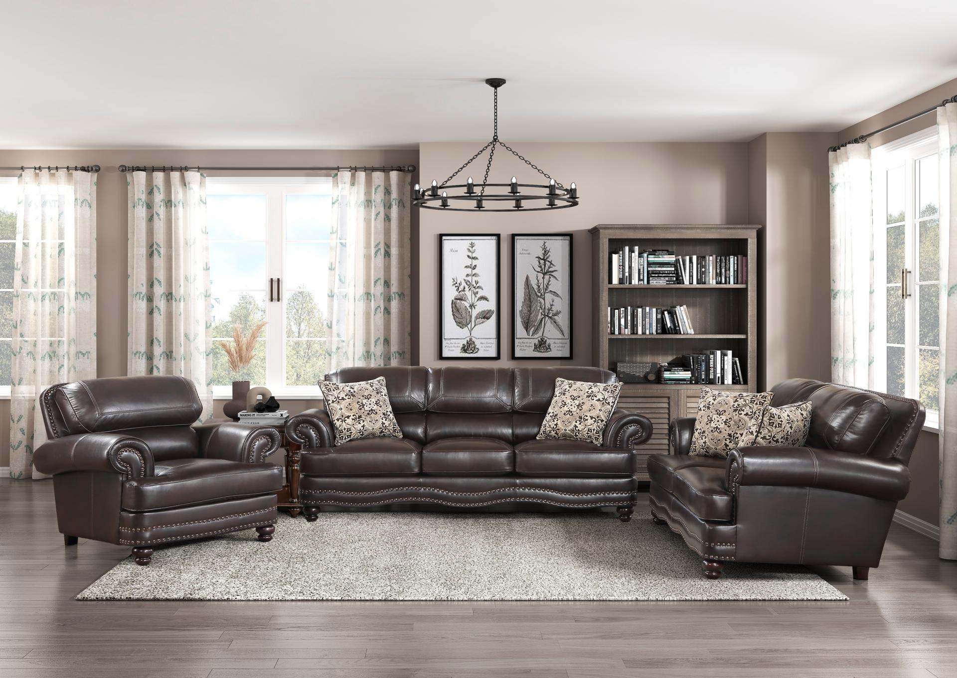 Milford Faux Leather Traditonal  Sofa ,Comfort Industries