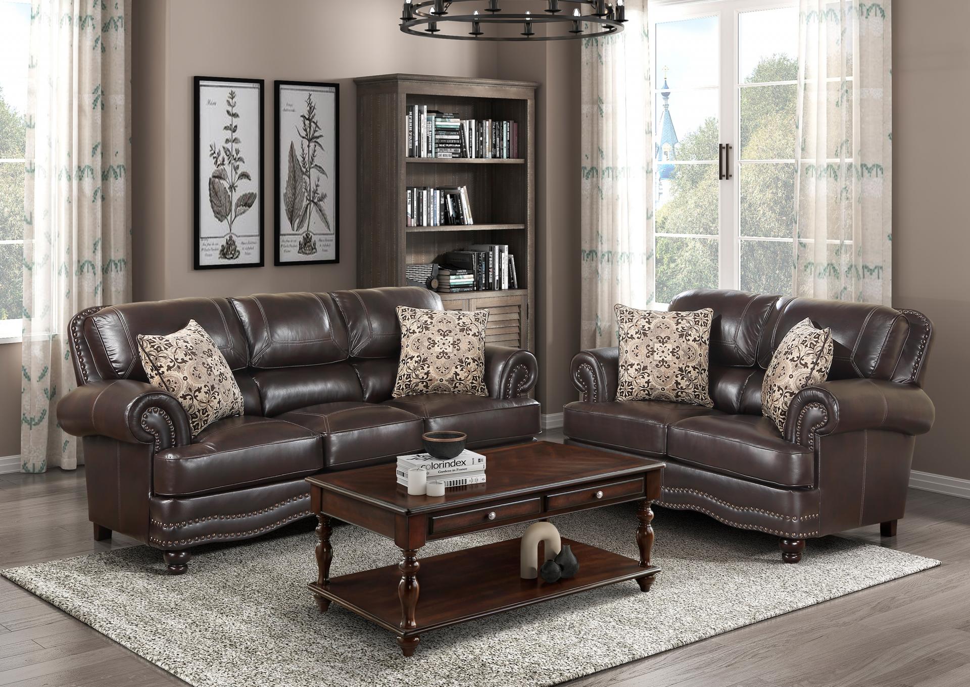 Milford Faux Leather Traditonal  Sofa ,Comfort Industries