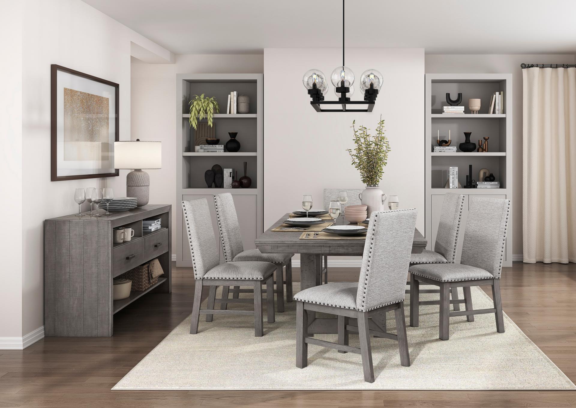 Gresham Gray 5 Piece Dining Set ,Homelegance Dining Sets