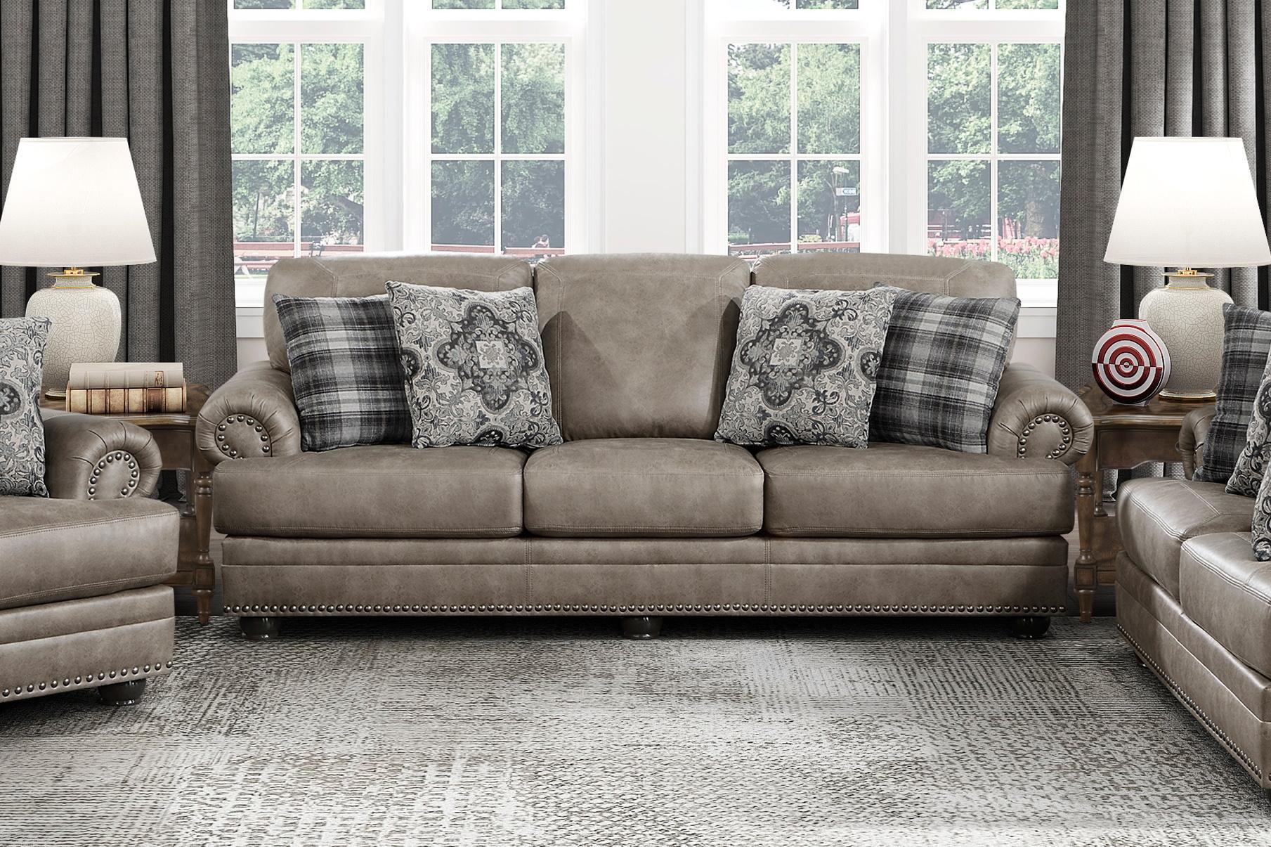 Franklin Light Brown Sofa,Homelegance