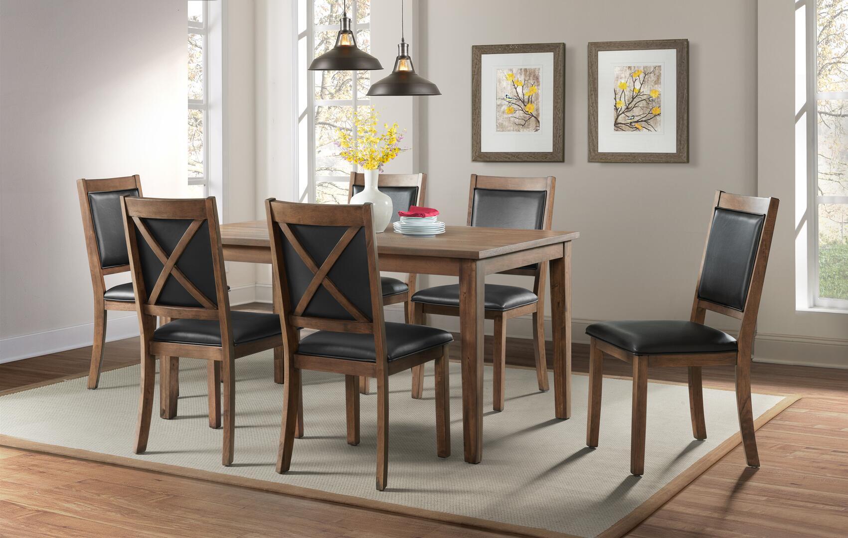 Idlewild Dining Table w/6 Side Chairs,Homelegance Dining Sets