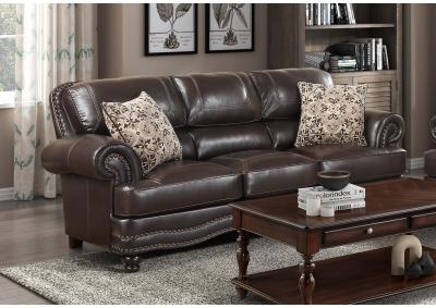 Image for Milford Faux Leather Traditonal  Sofa 