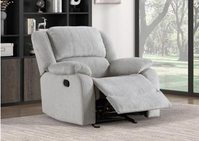 Image for Fairview Gray Chenille Glider Recliner