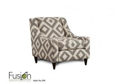 Image for Sugarshack Glacier Accent Chair Square Charcoal