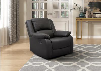 Image for Fairview Dark Brown Faux Leather Recliner