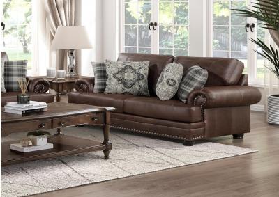 Image for Franklin Dark Brown Loveseat