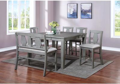 Image for Napa Gray Counter Height Pub Table & 4 Chairs