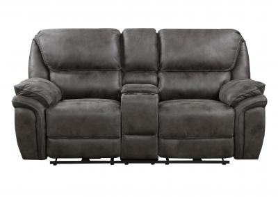 Image for Proctor Double Reclining Loveseat with Console in Gray