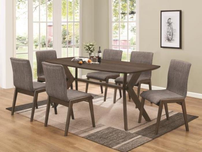 Retro Wood Table w/ 6 Chairs,In-Store Products