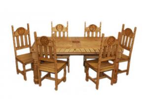 Image for Million Dollar Rustic Natural Rope w/Star Dining Table