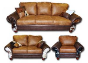 Image for Million Dollar Rustic Chestnut-Sable Sofa, Loveseat, and Chair