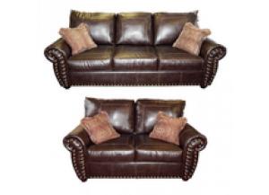 Image for Million Dollar Rustic Austin Brown Sofa, Loveseat, and Chair