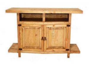 Image for Million Dollar Rustic TV Stand w/ Shelves and Star