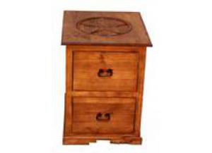 Image for Million Dollar Rustic 2 Drawer File Cabinet w/Star