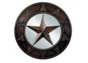 Image for Million Dollar Rustic Texas Star 32" Mirror