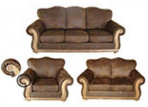 Image for Million Dollar Rustic Ripper Sofa, Loveseat, and Chair
