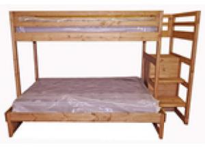 Image for Million Dollar Rustic Twin Over Full Bunk Bed w/Stair Storage