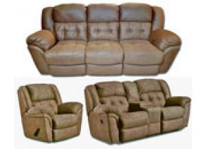 Image for Million Dollar Rustic Chocolate Reclining Sofa and Loveseat