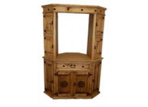 Image for Million Dollar Rustic Hutch For Corner TV Stand