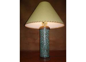 Image for Million Dollar Rustic Turquoise Leather Table Lamp